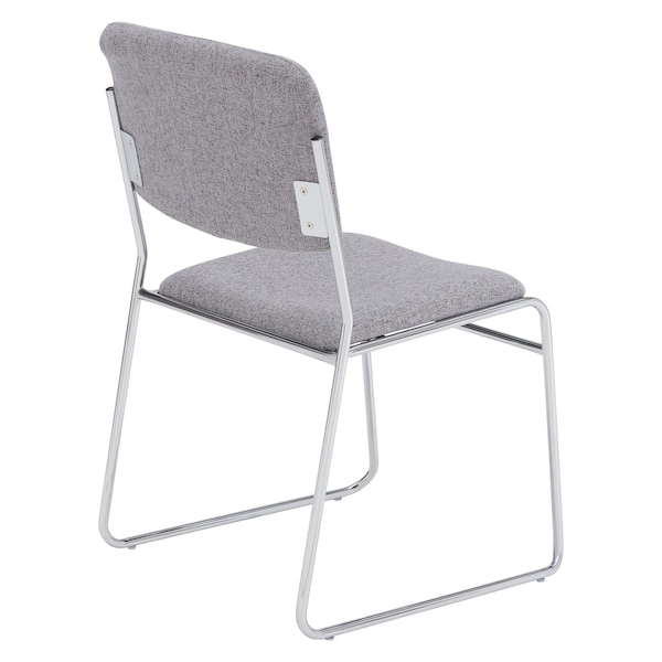 National Public Seating Stacking Chair, 8600 Series, Fabric Gray - 8652