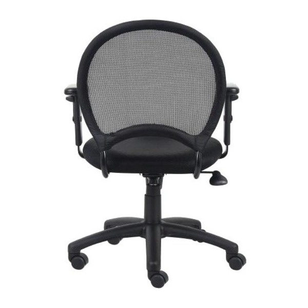Boss Chair, 25 in W 25" L 38-1/2" H, Adjustable, Mesh Seat - B6216