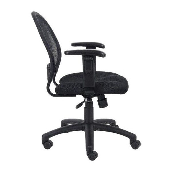 Boss Chair, 25 in W 25" L 38-1/2" H, Adjustable, Mesh Seat - B6216