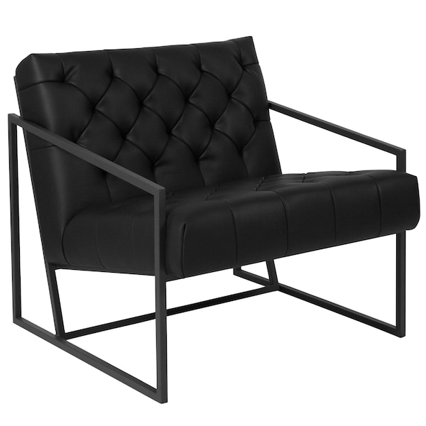 Flash Furniture Madison Accent Chair, Black Seat, 29 W 31-3/4" L 27.5 H - ZB-8522-BK-GG