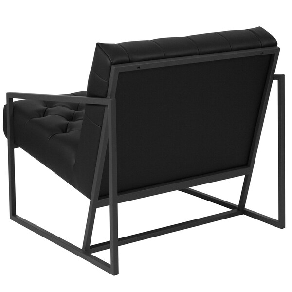 Flash Furniture Madison Accent Chair, Black Seat, 29 W 31-3/4" L 27.5 H - ZB-8522-BK-GG