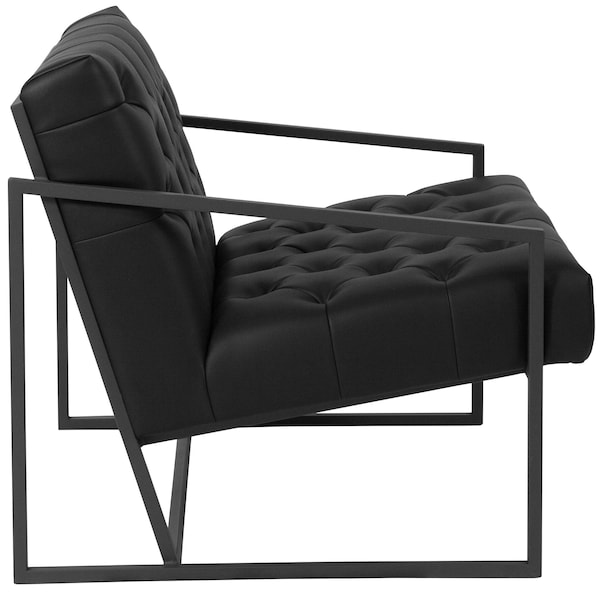 Flash Furniture Madison Accent Chair, Black Seat, 29 W 31-3/4" L 27.5 H - ZB-8522-BK-GG