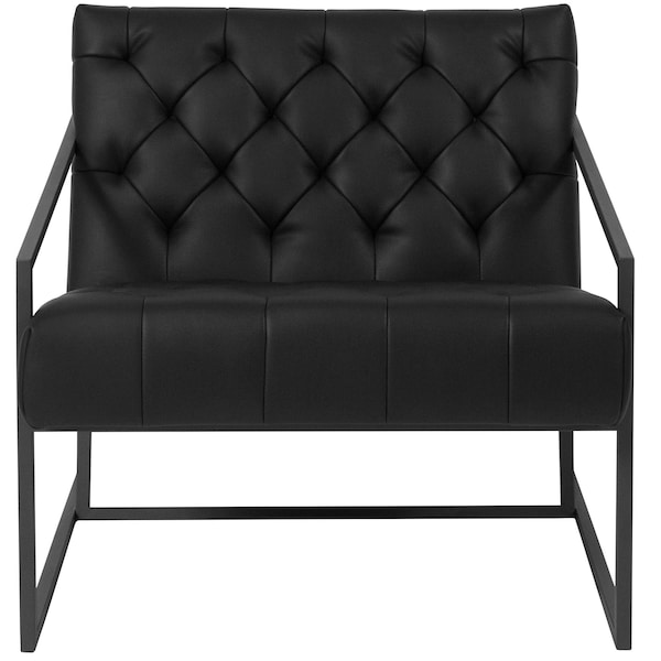 Flash Furniture Madison Accent Chair, Black Seat, 29 W 31-3/4" L 27.5 H - ZB-8522-BK-GG