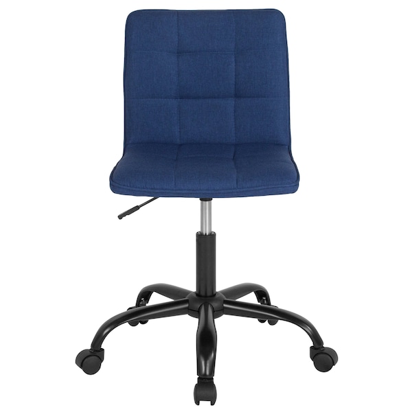 Flash Furniture Fabric Contemporary Chair, 17-1/2" to 22", Blue Fabric - DS-512C-BLU-F-GG
