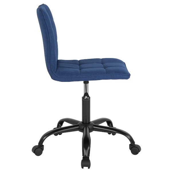 Flash Furniture Fabric Contemporary Chair, 17-1/2" to 22", Blue Fabric - DS-512C-BLU-F-GG