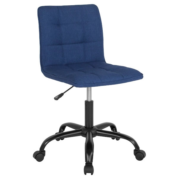 Flash Furniture Fabric Contemporary Chair, 17-1/2" to 22", Blue Fabric - DS-512C-BLU-F-GG