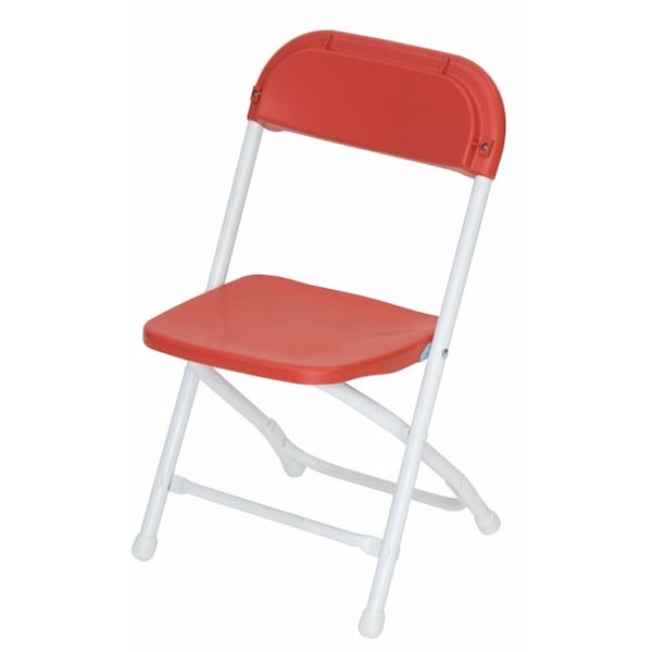 Atlas Commercial Products Kid's Plastic Folding Chair, Red - KPFC7RD