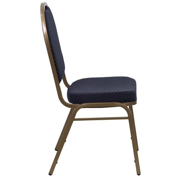 Flash Furniture Hercules Banquet Chair, 17-1/4 in W 20-1/4" L 37-1/2" H, Fixed, Fabric Seat - FD-C03-ALLGOLD-H203774-GG