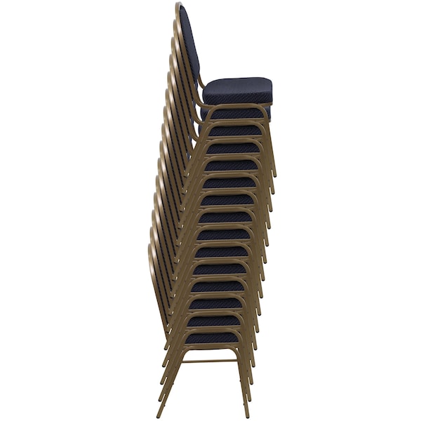 Flash Furniture Hercules Banquet Chair, 17-1/4 in W 20-1/4" L 37-1/2" H, Fixed, Fabric Seat - FD-C03-ALLGOLD-H203774-GG