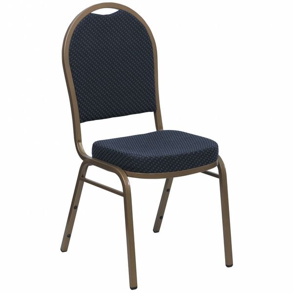 Flash Furniture Hercules Banquet Chair, 17-1/4 in W 20-1/4" L 37-1/2" H, Fixed, Fabric Seat - FD-C03-ALLGOLD-H203774-GG