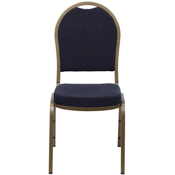 Flash Furniture Hercules Banquet Chair, 17-1/4 in W 20-1/4" L 37-1/2" H, Fixed, Fabric Seat - FD-C03-ALLGOLD-H203774-GG