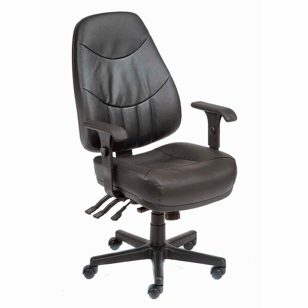 Global Industrial Executive Leather Chair With Multifunctional Adjustments - 506573