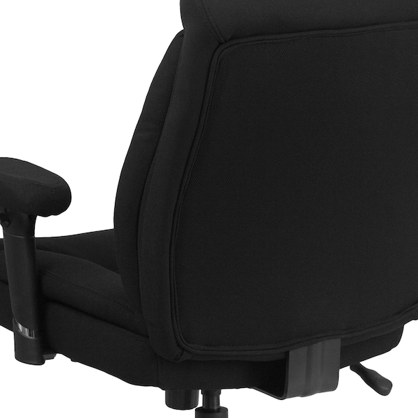 Flash Furniture Hercules Task Office Chair, Black Back, 29 in W 29" L 42-3/4" H, Adjustable Padded, Fabric Seat - GO-2073F-GG