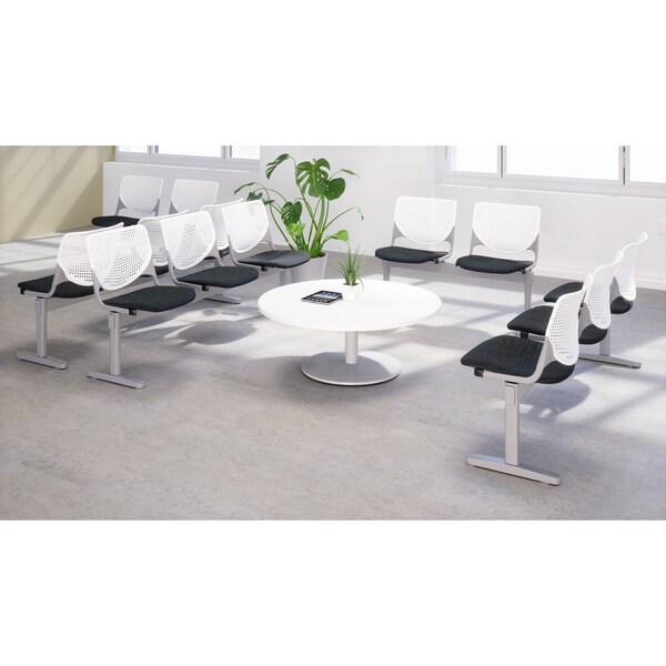 Kfi Kool Beam Seat Beam Seating, Black Back, 71 in W 22" L 31" H, Polypropylene Seat - 2300BEAM3-BP08-SP10