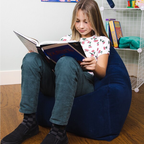Bouncybands Comfy Cozy Peapod Inflatable Chair for Kids - PDCHBU