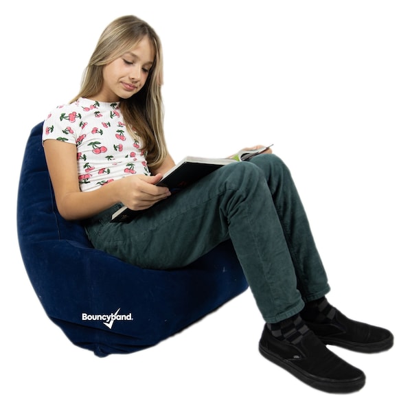 Bouncybands Comfy Cozy Peapod Inflatable Chair for Kids - PDCHBU