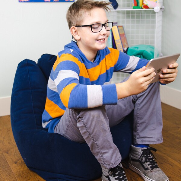 Bouncybands Comfy Cozy Peapod Inflatable Chair for Kids - PDCHBU