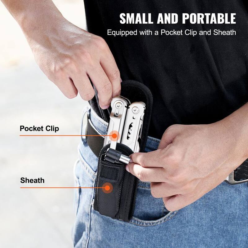 SVOPES 16-in-1 Multitool Pliers, Multi-Functional Cutters, Knife, Scissors, Ruler, Screwdrivers, Wood Saw, Can/Bottle Opener - DGNQ420BXG16O8DCKV0-0819