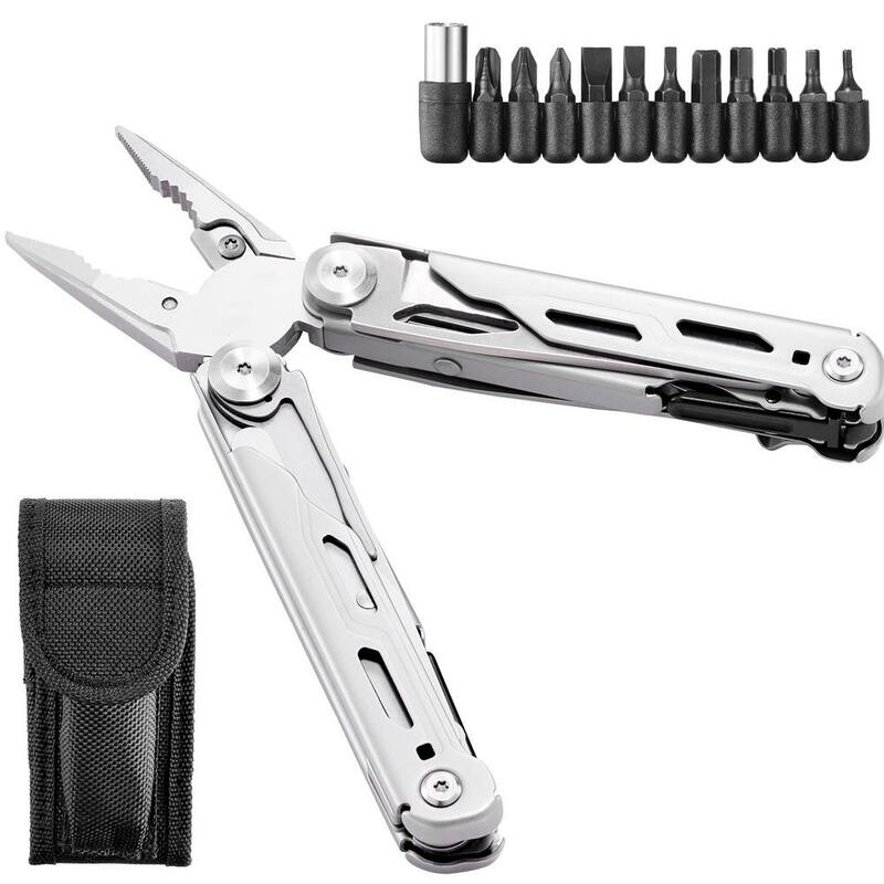 SVOPES 16-in-1 Multitool Pliers, Multi-Functional Cutters, Knife, Scissors, Ruler, Screwdrivers, Wood Saw, Can/Bottle Opener - DGNQ420BXG16O8DCKV0-0819
