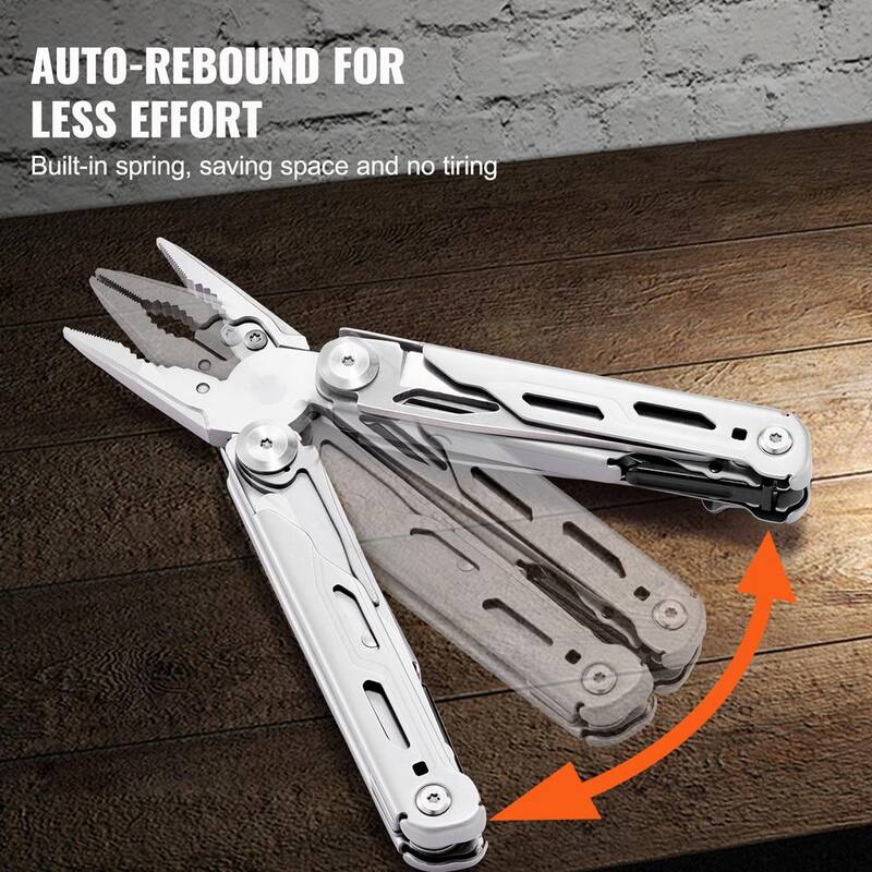 SVOPES 16-in-1 Multitool Pliers, Multi-Functional Cutters, Knife, Scissors, Ruler, Screwdrivers, Wood Saw, Can/Bottle Opener - DGNQ420BXG16O8DCKV0-0819