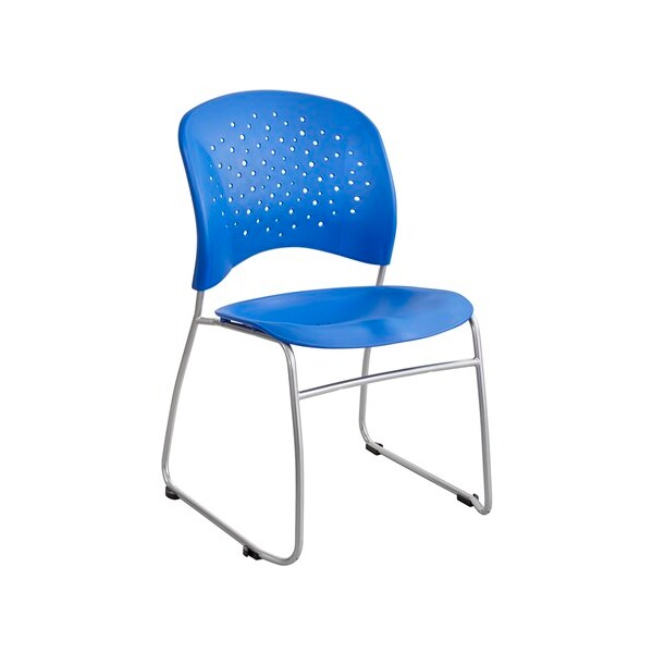 Safco Reve Guest Chair Sled Base Round Ba, PK2 - 6804BU