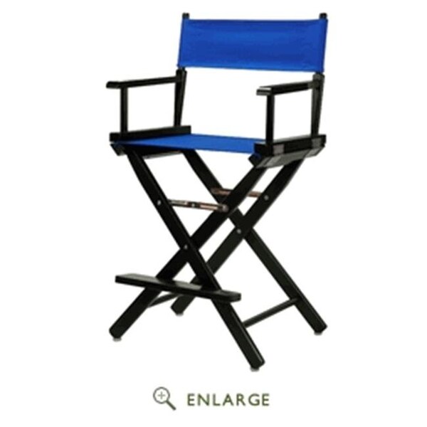 Casual Home Casual Home 220-02-021-13 24 in. Directors Chair Black Frame with Royal Blue Canvas - 220-02/021-13