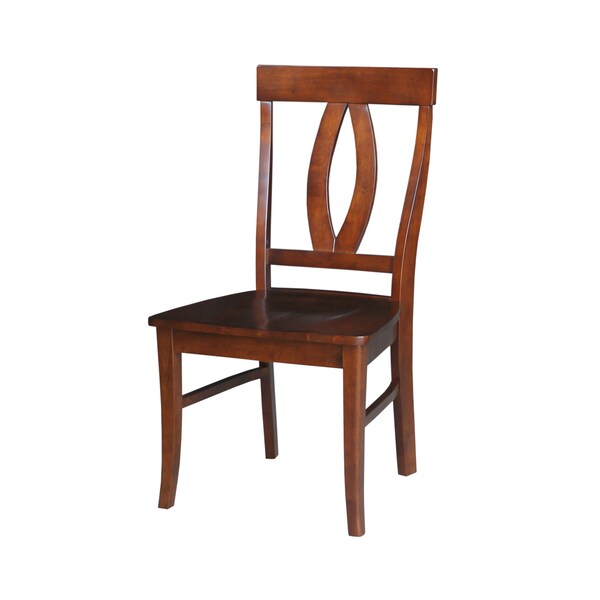 International Concepts Set of 2 Cosmo Verona Chairs, Espresso - C581-170P