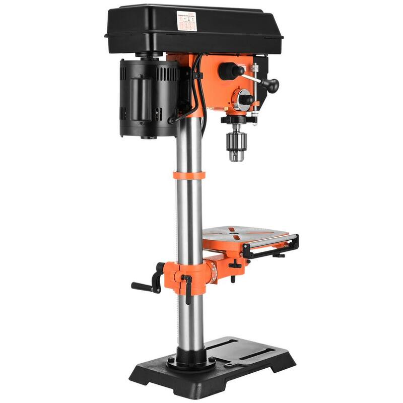 SVOPES 12 in. Benchtop Drill Press 5 Amp Variable Speed Cast Iron Bench Drill Press for Wood Metal - TSZCBS50A12MIPNMTV1-V0820