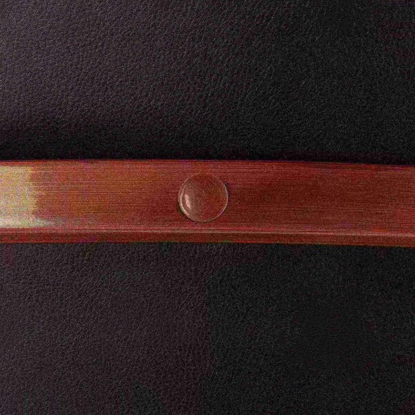 Lumisource Cosmo Chair in Walnut and Black Faux Leather - CH-COSMO WL+BK