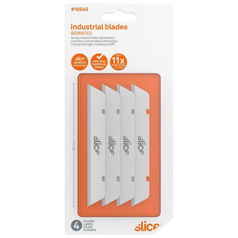 Slice Industrial Blades Serrated (6 Packs of 4) - 10540
