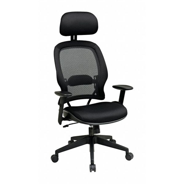 Office Star Executive Chair Desk Chair, 18-13/16" to 23-1/16" Height, Mesh, Black - 55403