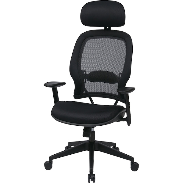 Office Star Executive Chair Desk Chair, 18-13/16" to 23-1/16" Height, Mesh, Black - 55403