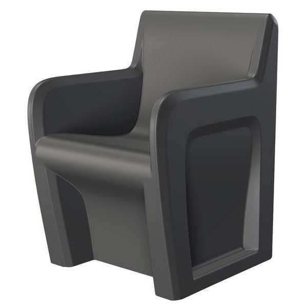 Cortech Sentinel Arm Chair, Black Seat, Black Back, 24" W 24" L 33" H, Fixed, Polyethylene Seat - 106484BK