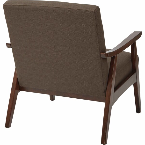 Ave 6 Collection: Davis Arm Chair, Wood Back, 26-1/2 in W 28-1/2" L 32-1/4" H, Fixed Arms, Fabric Seat - DVS51-K12