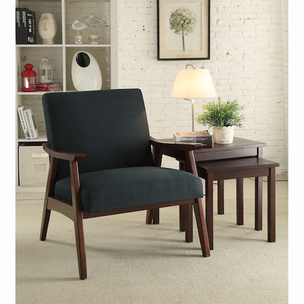 Ave 6 Collection: Davis Arm Chair, Wood Back, 26-1/2 in W 28-1/2" L 32-1/4" H, Fixed Arms, Fabric Seat - DVS51-K12