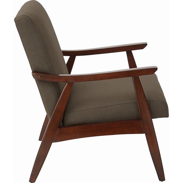 Ave 6 Collection: Davis Arm Chair, Wood Back, 26-1/2 in W 28-1/2" L 32-1/4" H, Fixed Arms, Fabric Seat - DVS51-K12