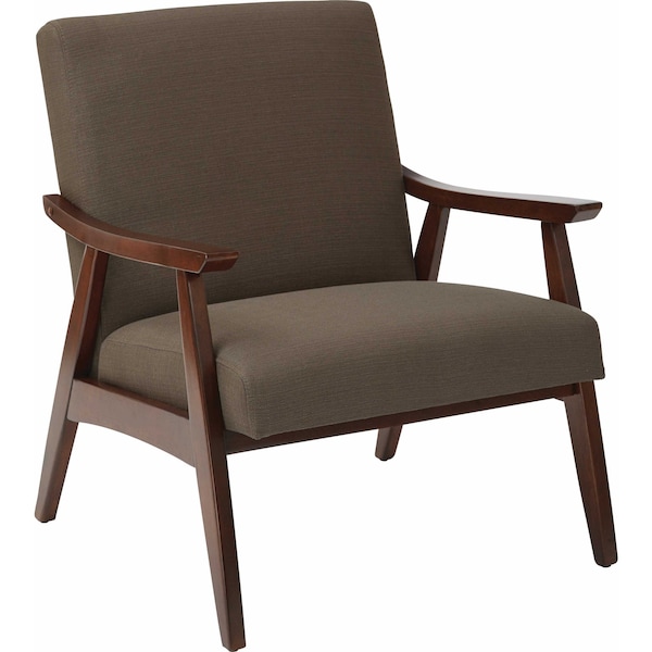 Ave 6 Collection: Davis Arm Chair, Wood Back, 26-1/2 in W 28-1/2" L 32-1/4" H, Fixed Arms, Fabric Seat - DVS51-K12