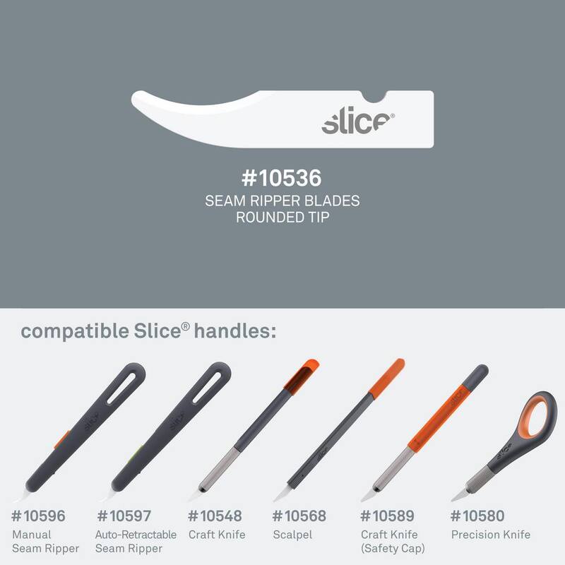 Slice Seam Ripper Blades Rounded Tip (6 Packs of 4) - 10536