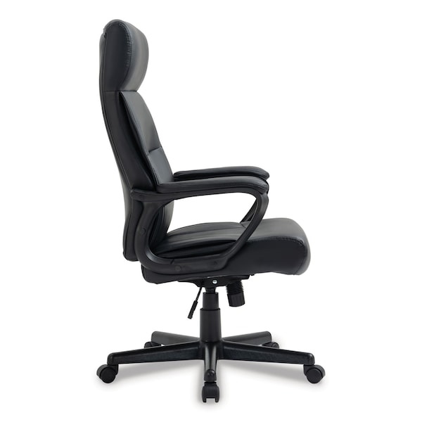 Alera Oxnam Series High-Back Task Chair, Supports Up to 275 lbs, 17.56" to 21.38" Seat Height, Black - ALEON41B19