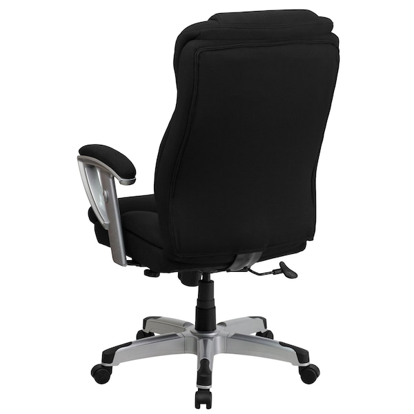 Flash Furniture Hercules Office Chair, Black Back, 30 in W 31" L 48-1/2" H, Height and Width Adjustable Padded - GO-1534-BK-FAB-GG