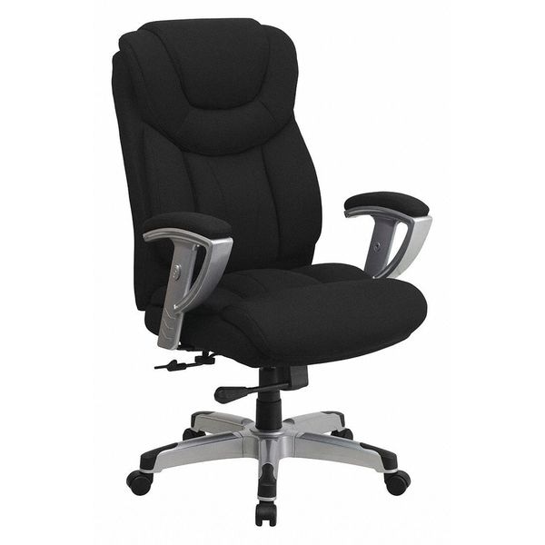 Flash Furniture Hercules Office Chair, Black Back, 30 in W 31" L 48-1/2" H, Height and Width Adjustable Padded - GO-1534-BK-FAB-GG