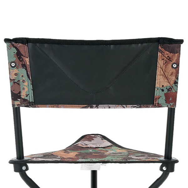 Arrowhead Outdoor 360Deg-Swiveling Compact Hunting Blind and Fishing Chair Stool Seat, Camouflage - KKS0342U