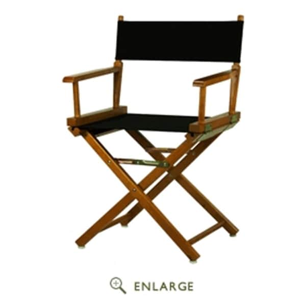 Betterbeds 200-55-021-15 18 in. Directors Chair Honey Oak Frame with Black Canvas - BE4257053