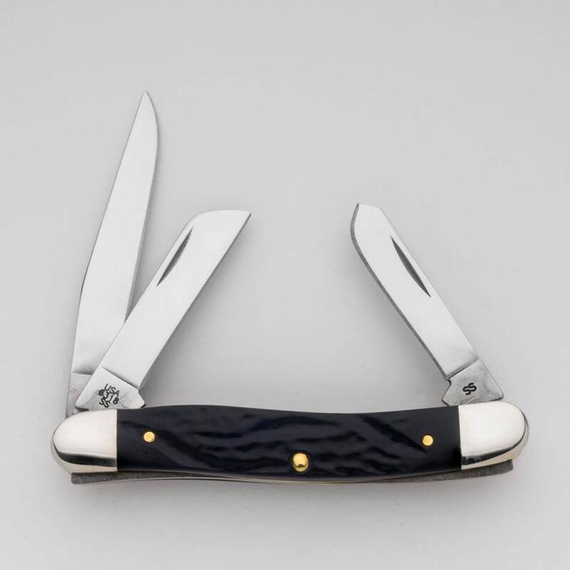 W.R. Case and Sons Cutlery Co. Black Synthetic Medium Stockman Medium Stockman - FI18222