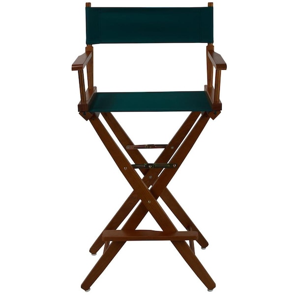 Doba-Bnt 206-34-032-32 30 in. Extra-Wide Premium Directors Chair, Oak Frame with Hunter Green Color Cover - SA3278468