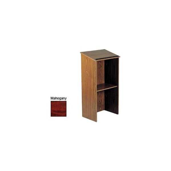 National Public Seating Full Floor Lectern / Podium - Mahogany - 222-MY