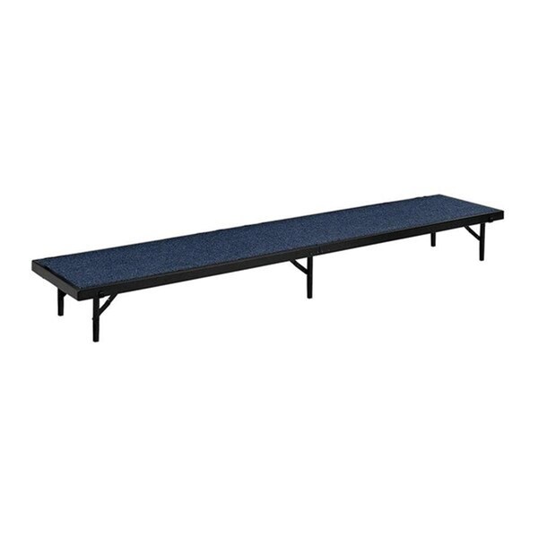 Made-To-Stick 18 x 60 x 8 in. Tapered Standing Choral Riser, Blue Carpet - MA3667308