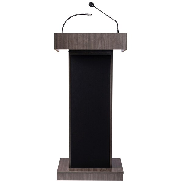 Oklahoma Sound Oklahoma Sound Orator Lectern and Rechargeable Battery, Ribbonwood - M800X-RW