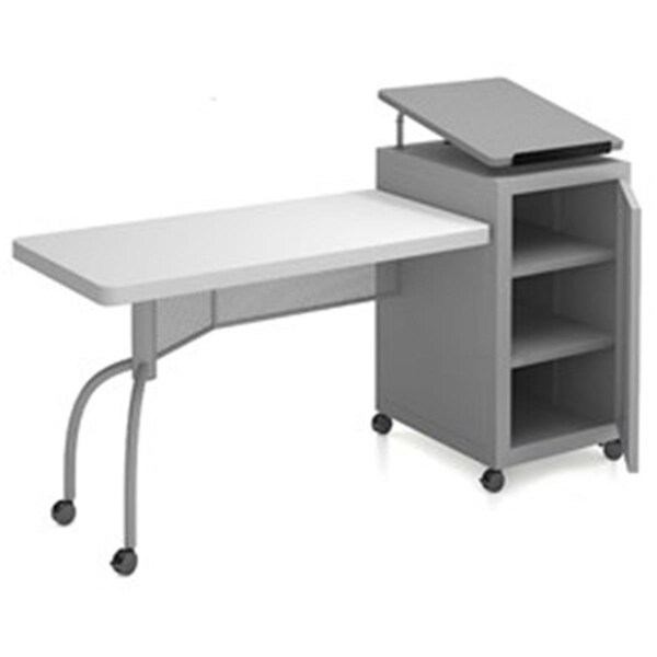 Coolcrafts Edupod Teaches Desk & Lectern Combo - Grey Hammer Tone - CO2628504