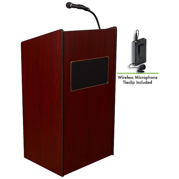 Oklahoma Sound Aristocrat Sound Lectern Wireless Tie Clip Mic Mahogany - 6010-MY/LWM-6